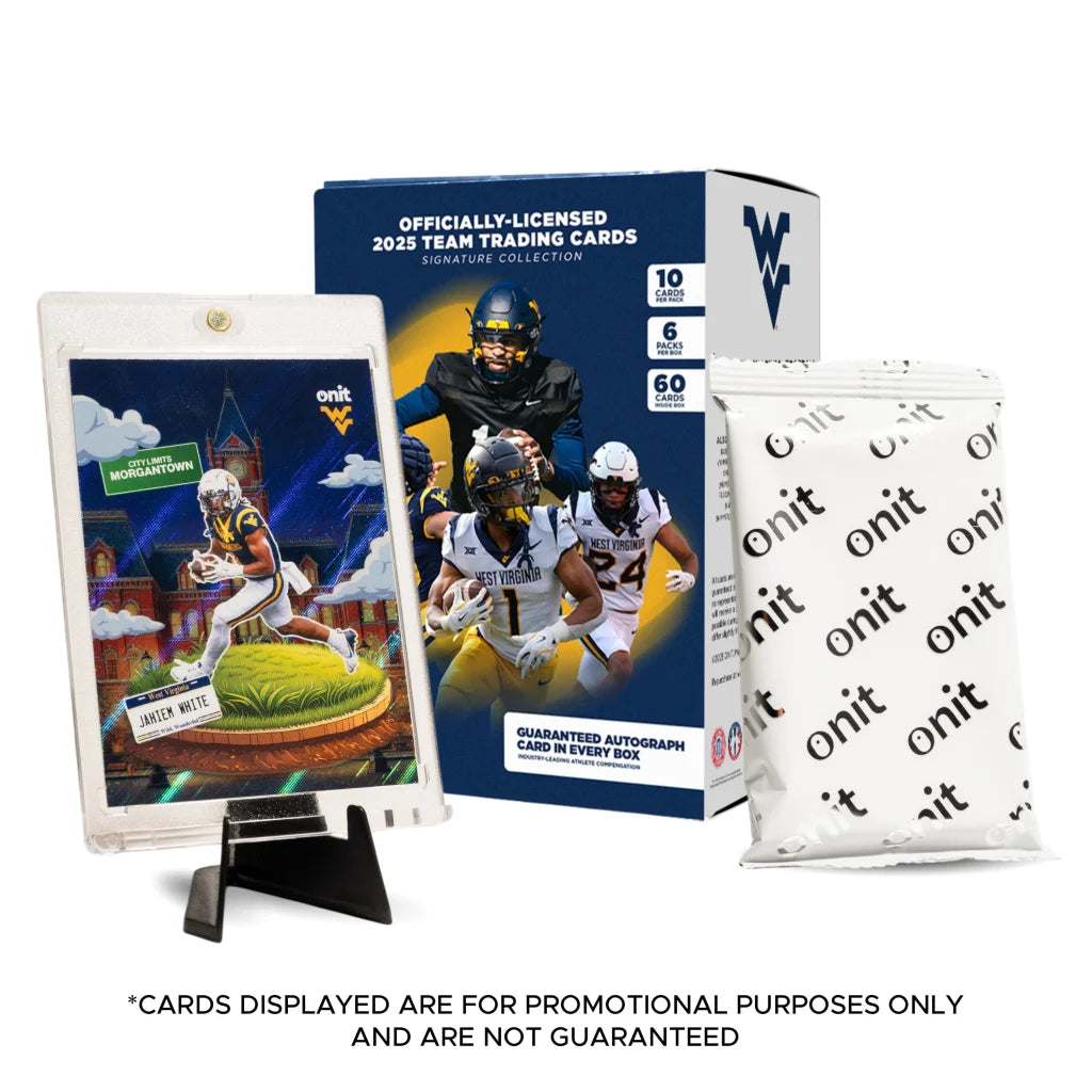 2023 West Virginia Mountaineers platinum box trading cards collection