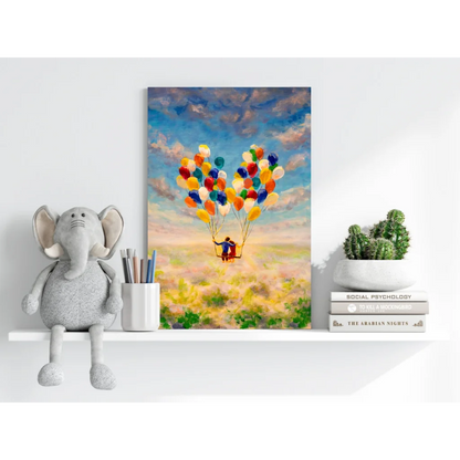 Elephant plush toy with soft gray fur and large ears on white shelf