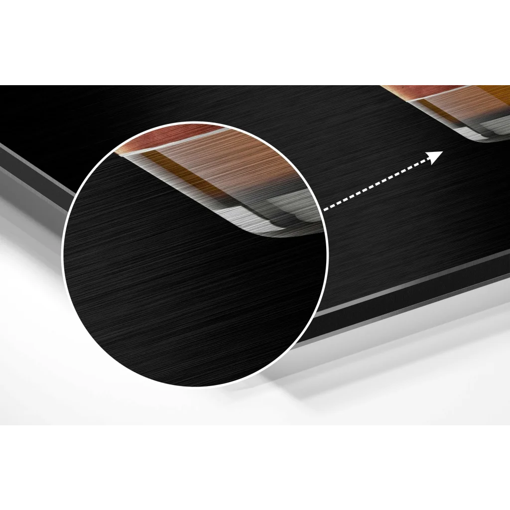 Whiskey Brushed Aluminium Dibond Wall Art