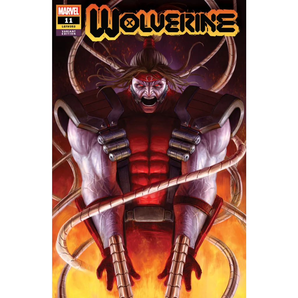White Variant Cover Wolverine Comic Book Issue 11 Marvel featuring Wolverine artwork