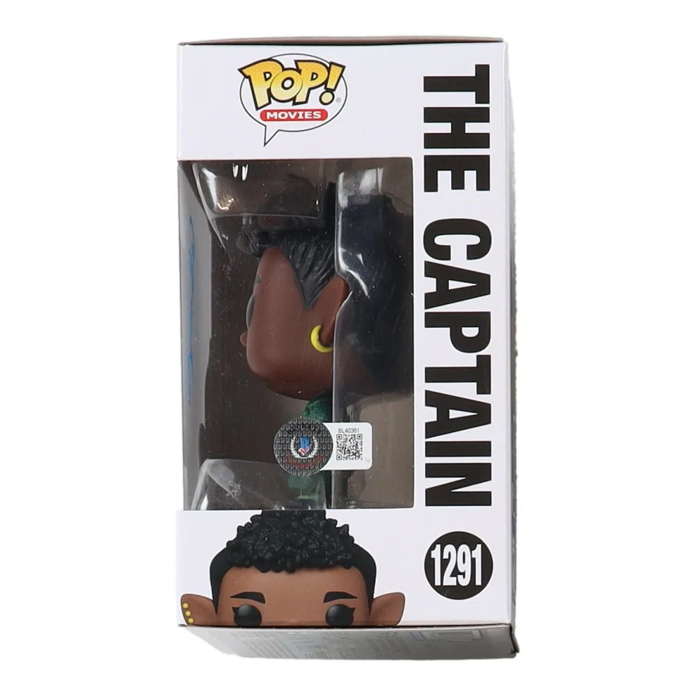 Funko Pop Movies vinyl figure of The Captain from Luck with Whoopi Goldberg signature