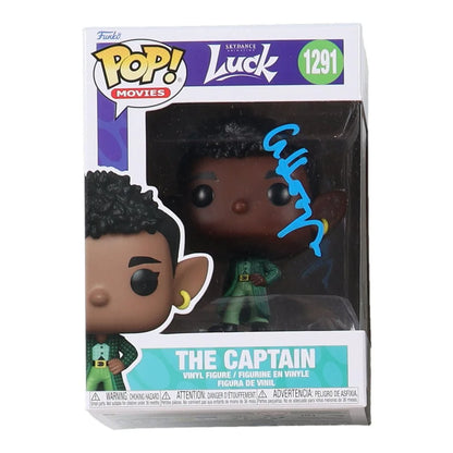 Funko Pop Movies The Captain from Luck signed by Whoopi Goldberg in blue ink