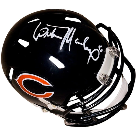 Wilber Marshall autographed Chicago Bears mini helmet with glossy finish