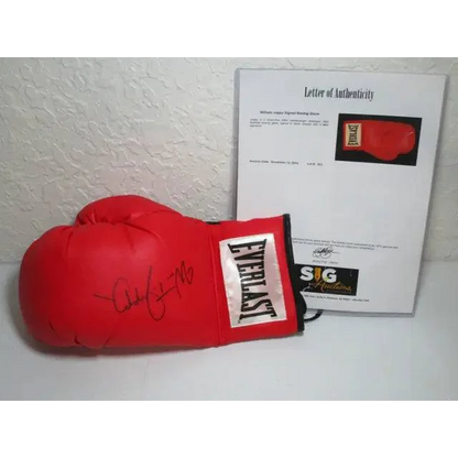 William Joppy autographed boxing glove with signature and certificate of authenticity