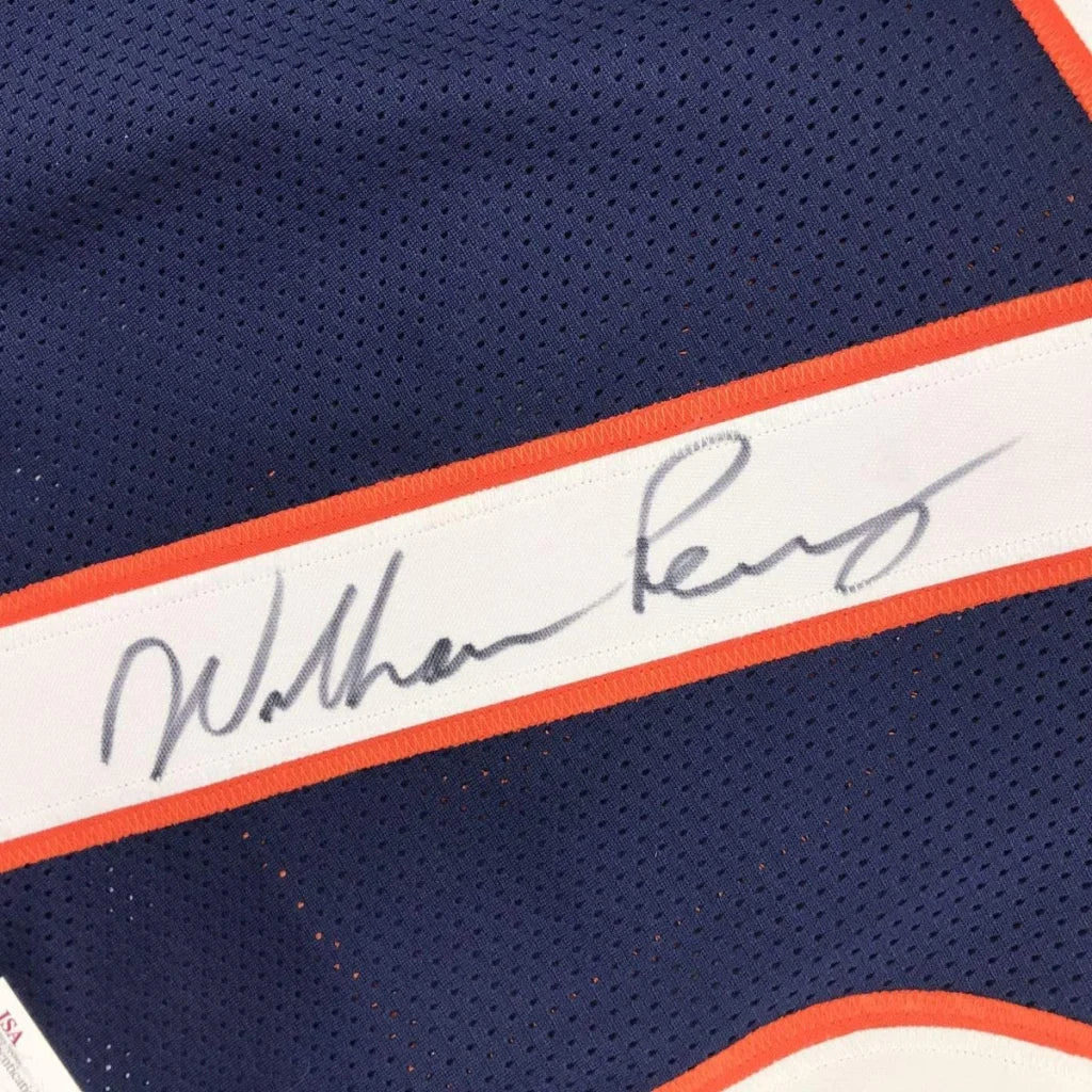 William Perry signed custom jersey in blue orange mesh Bears style