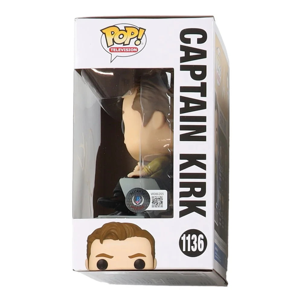 William Shatner signed Captain Kirk vinyl figure in original box for sale