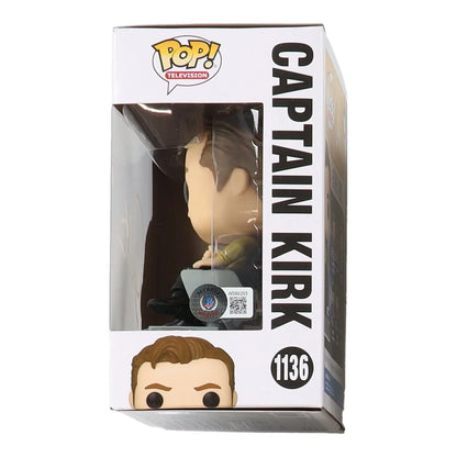 William Shatner signed Captain Kirk vinyl figure in original box for sale