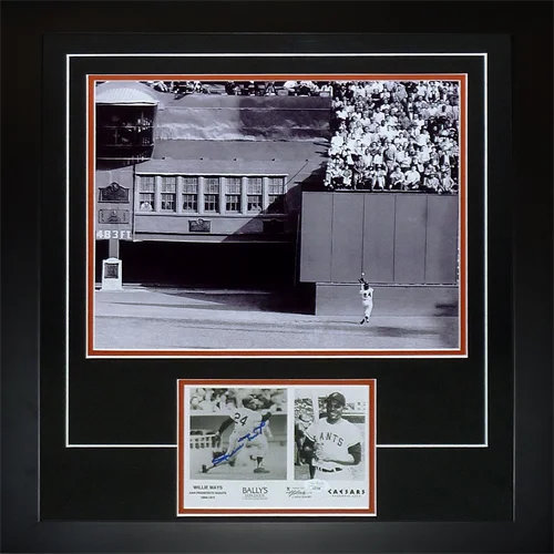 Willie Mays New York Giants 1954 World Series The Catch framed photo