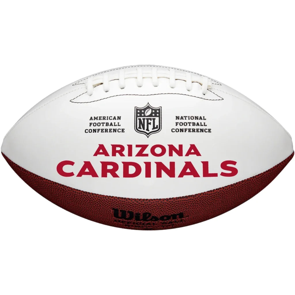 Wilson Cardinals Autograph Edition Football White Team Logo | Authentic Sports Collectible | vintageantiquesgifts.com