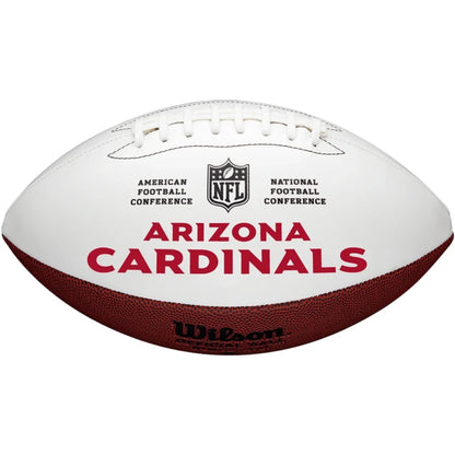 Wilson Cardinals Autograph Edition Football White Team Logo | Authentic Sports Collectible | vintageantiquesgifts.com