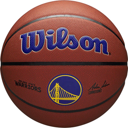 Wilson NBA Golden State Warriors basketball with Pure Feel cover