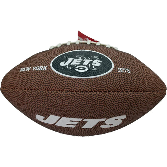 Wilson New York Jets Logo Mini Size Soft Touch Football | Creative Sports | vintageantiquesgifts.com