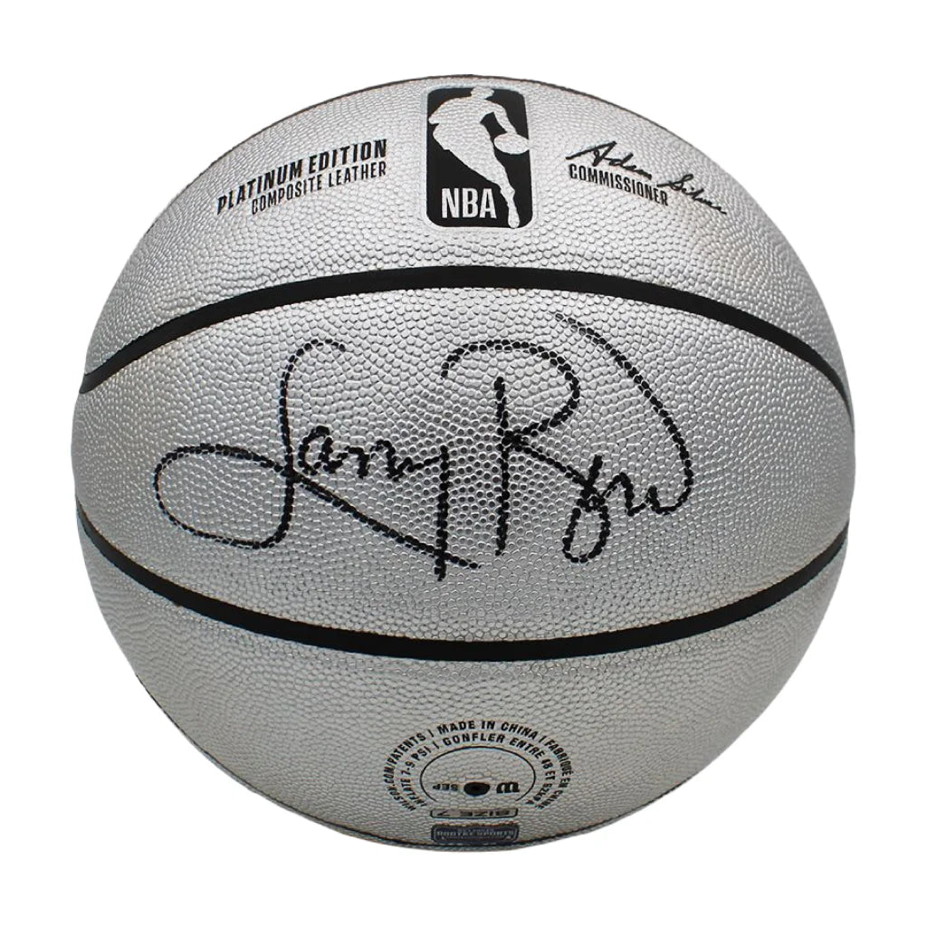 Wilson Platinum Basketball Signed by Larry Bird NBA Legend | Creative Sports | vintageantiquesgifts.com