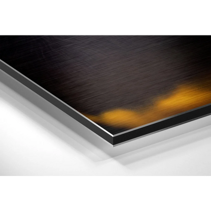 Stunning black and gold brushed aluminium dibond chimp art print