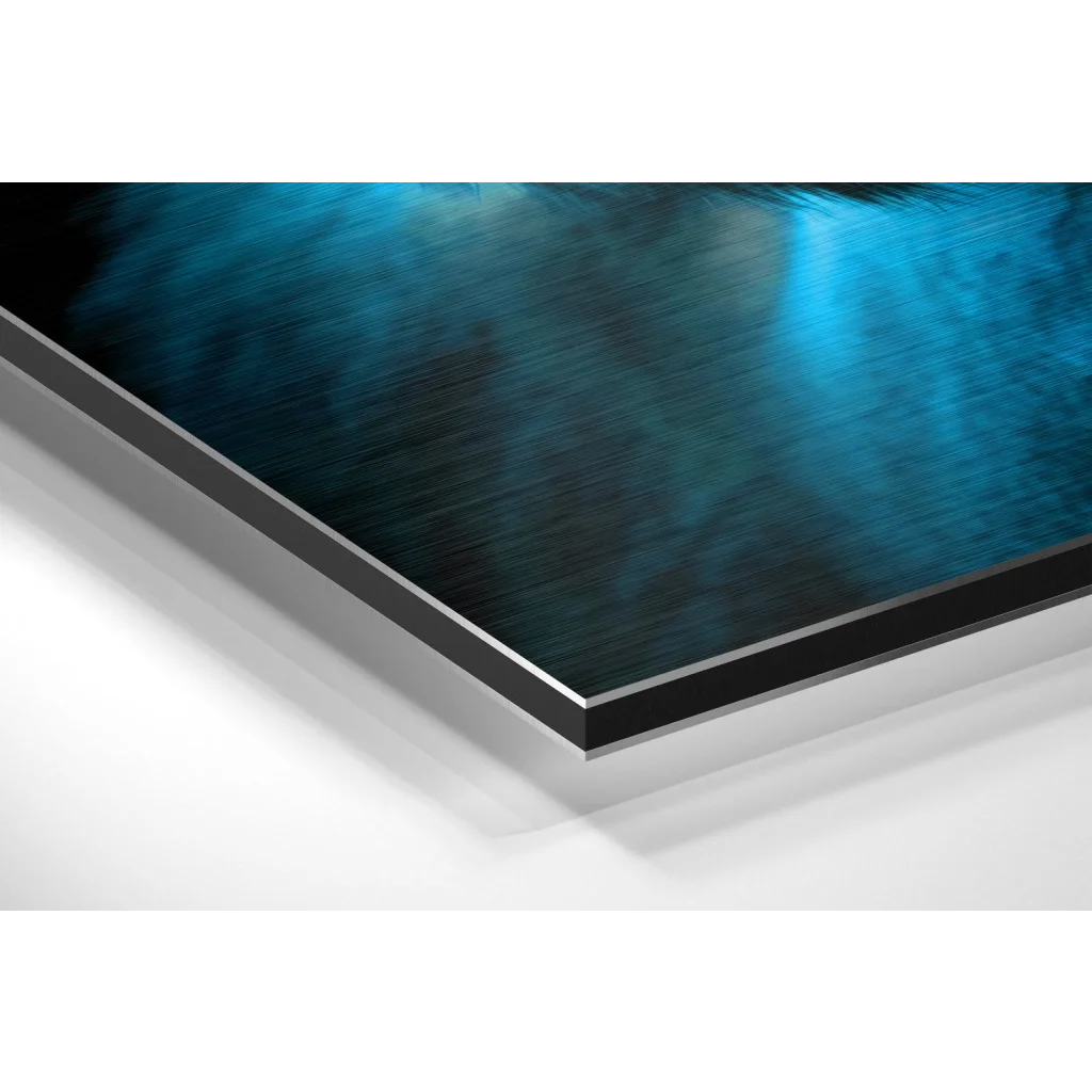 Stunning Blue Gorilla Art on Brushed Aluminium Dibond | Glass Wall Art Print | vintageantiquesgifts.com