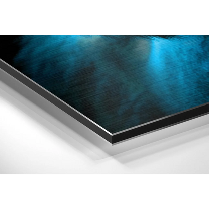 Stunning Blue Gorilla Art on Brushed Aluminium Dibond | Glass Wall Art Print | vintageantiquesgifts.com
