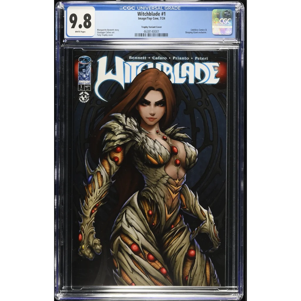 Witchblade #1 Tony Trophy exclusive cover with biomechanical witch armor