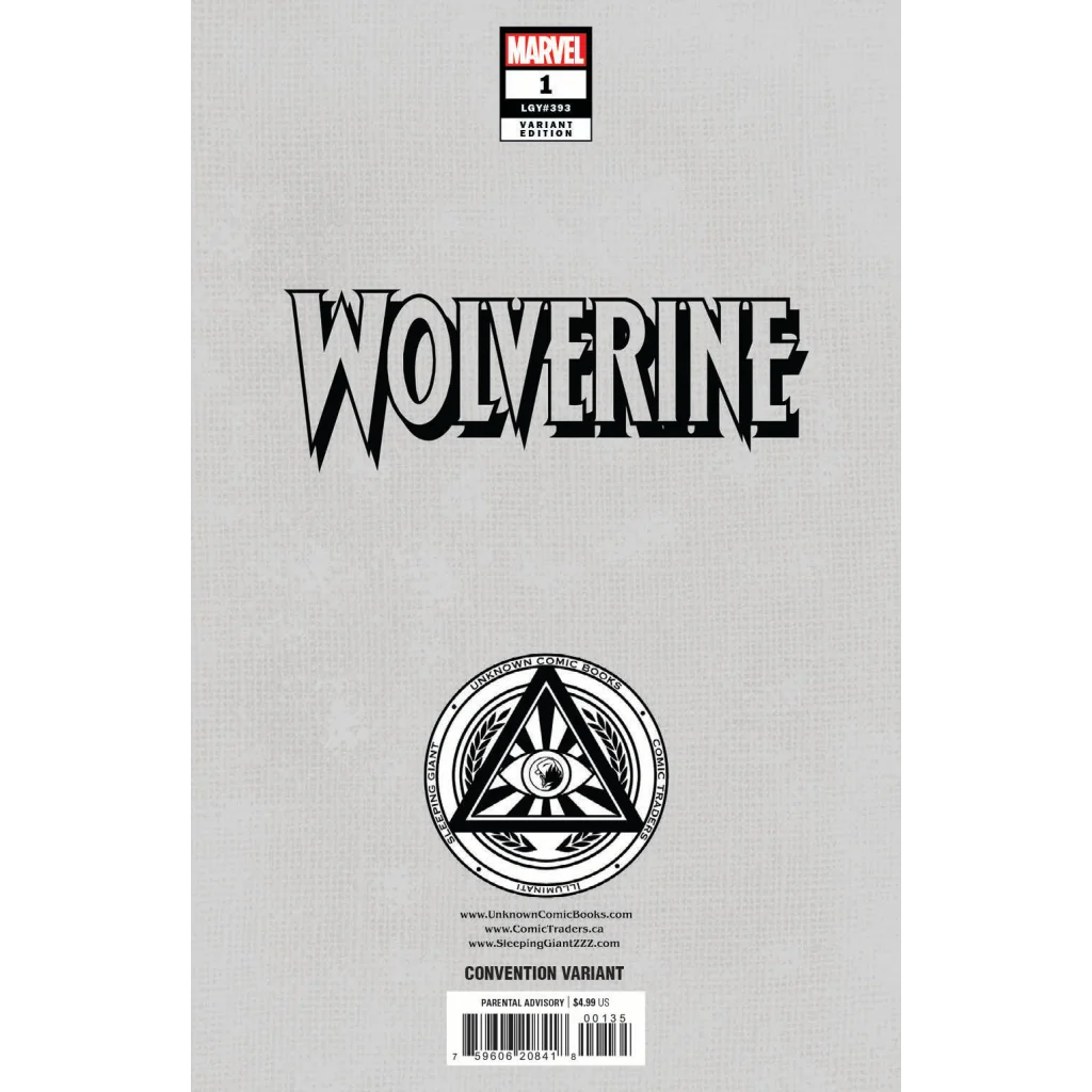 Marvel Wolverine comic book, convention variant, exclusive virgin, by Saladin Ahmed
