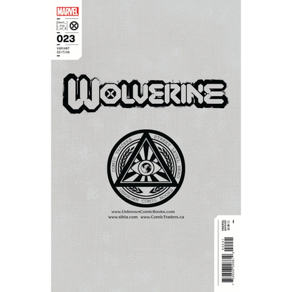 Comic book featuring Wolverine in classic yellow costume with variant edition label