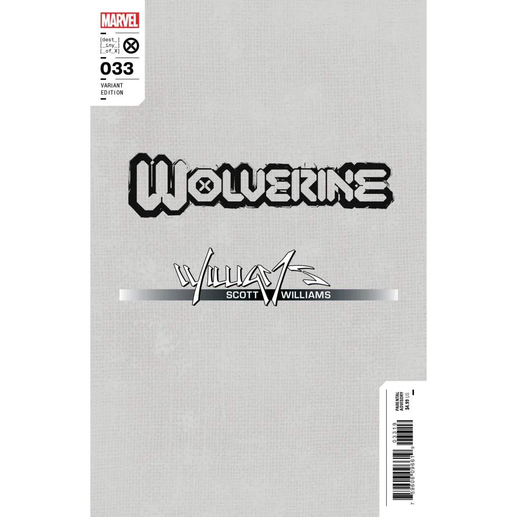 Variant edition comic book of Wolverine 033 with epic Deadpool art by Gene Luen Yang