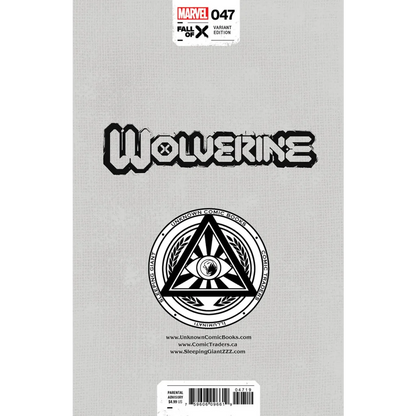 Variant comic book cover for Wolverine #47 by Unknown Comics Mico Suayan Exclusive
