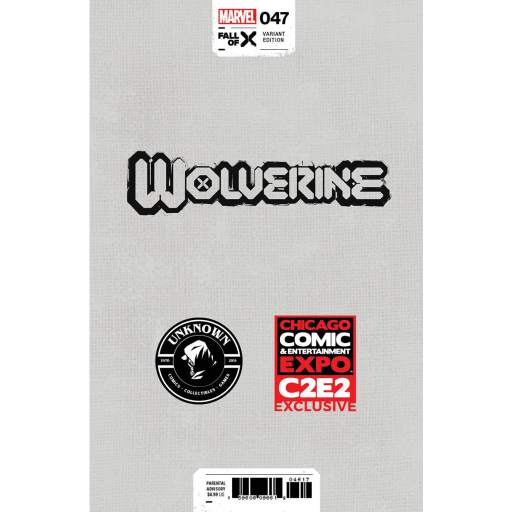 Comic book cover with Wolverine title and event details from Unknown Comics Mico Suayan exclusive