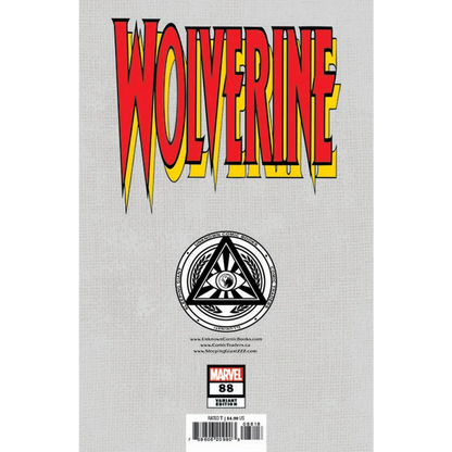 Comic book cover for Wolverine #88 by David Nakayama from Unknown Comics