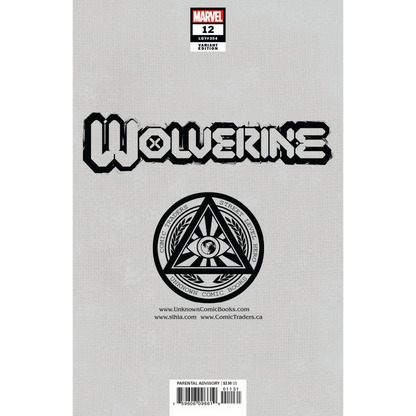 Wolverine Marvel comic book cover from Wolverine Gets Puppeteered issue 12