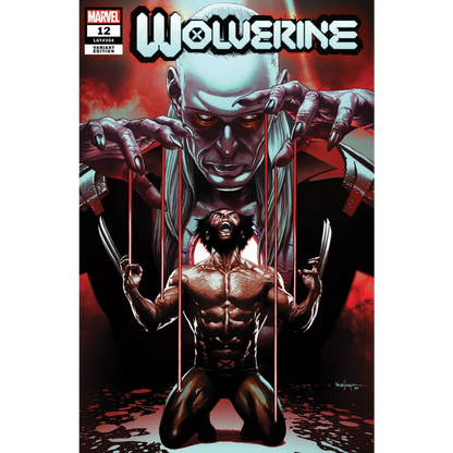 Comic book cover of Wolverine controlled by a puppet master in Marvel Comic Issue 12