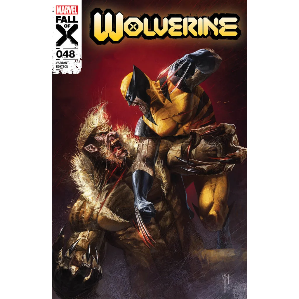 Marvel comic featuring Wolverine and Sabretooth by Marco Mastrazzo exclusive variant