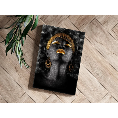 Golden Goddess Insigne Aluminum Print | Modern Wall Art Decor | vintageantiquesgifts.com