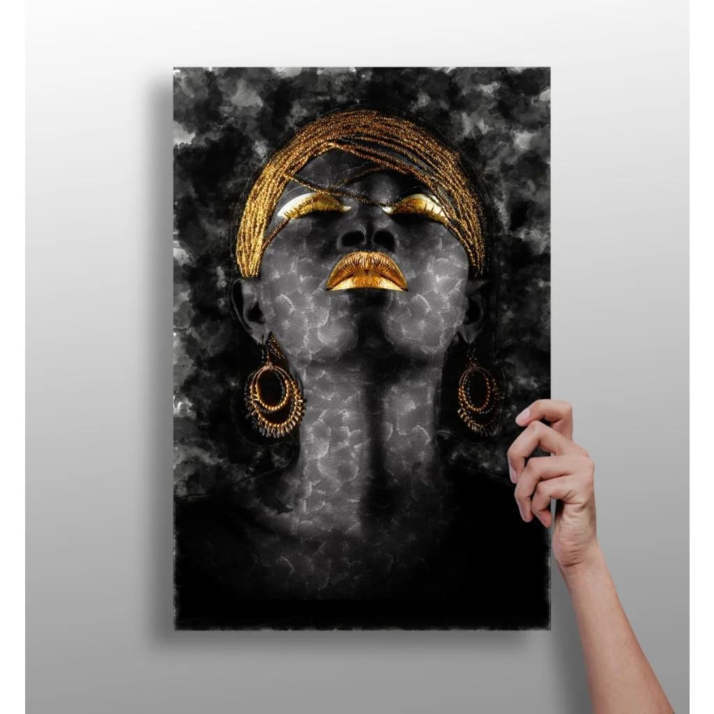 Golden Goddess Insigne Aluminum Print | Insigneart USA | vintageantiquesgifts.com