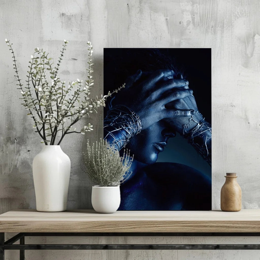 Stunning Wire Pattern Portrait Insigne Aluminum Prints | Glass Wall Art Print | vintageantiquesgifts.com