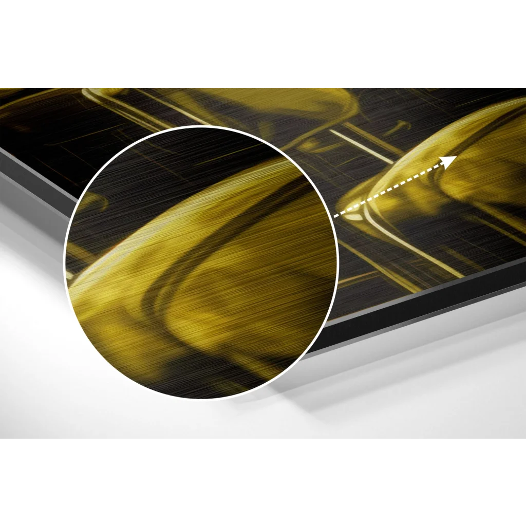 Woman in a Bar Brushed Aluminum Dibond Wall Art