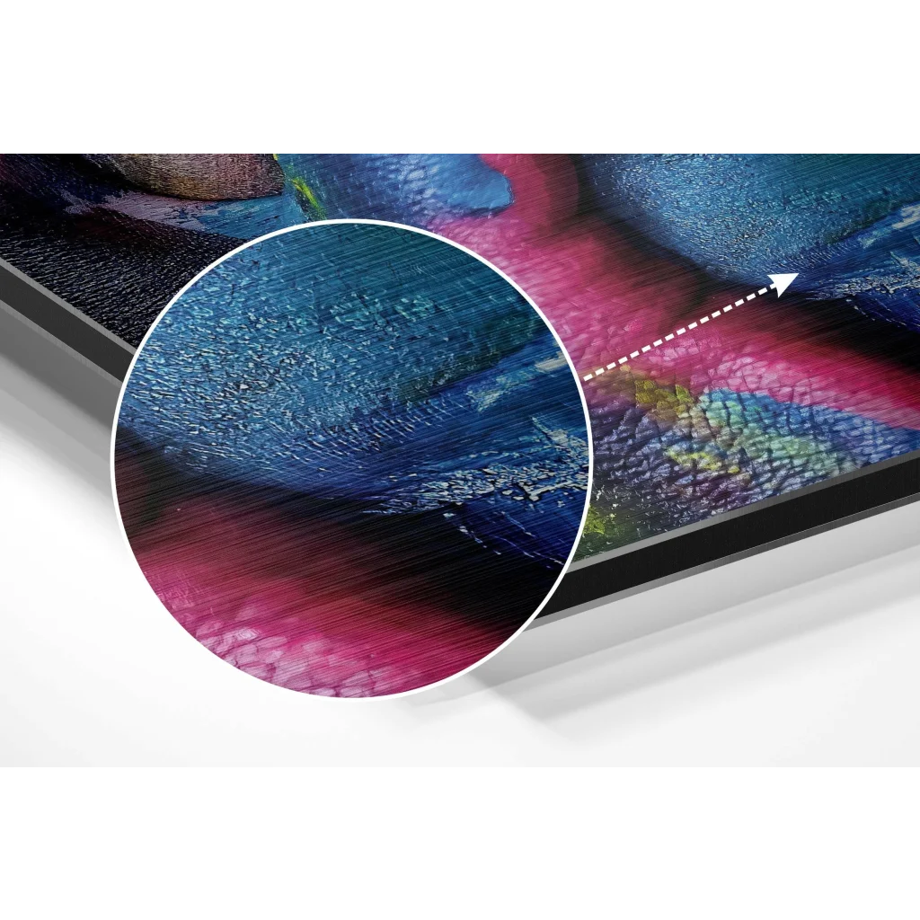 Woman Brushed Aluminium Dibond Wall Art