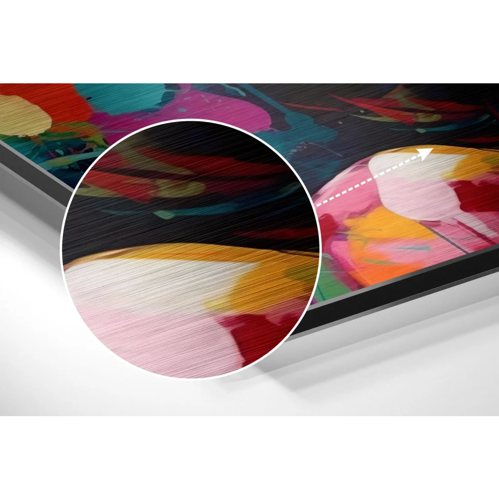 glass wall art Woman Brushed Aluminum Dibond Wall Art