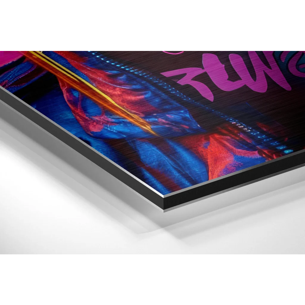 Glass Wall Art Woman Brushed Aluminum Dibond Wall Art