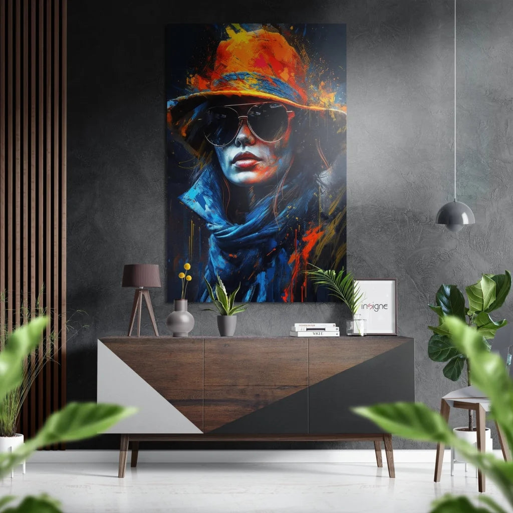 Vibrant Abstract Art on Brushed Aluminium Dibond Print | Insigneart USA | vintageantiquesgifts.com