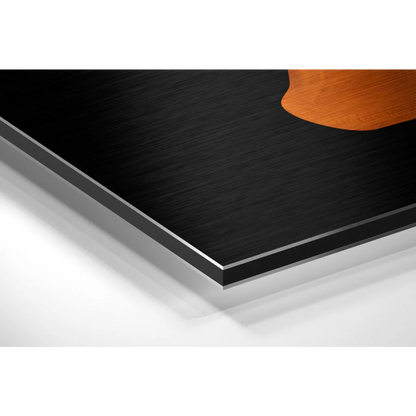 Stunning Orange Abstract Art on Brushed Aluminium Dibond | Glass Wall Art Print | vintageantiquesgifts.com