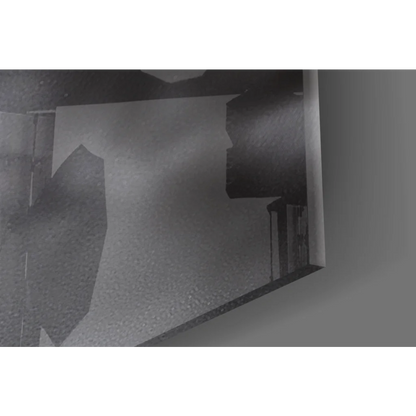 Black and white minimalist corner in stunning glass wall art