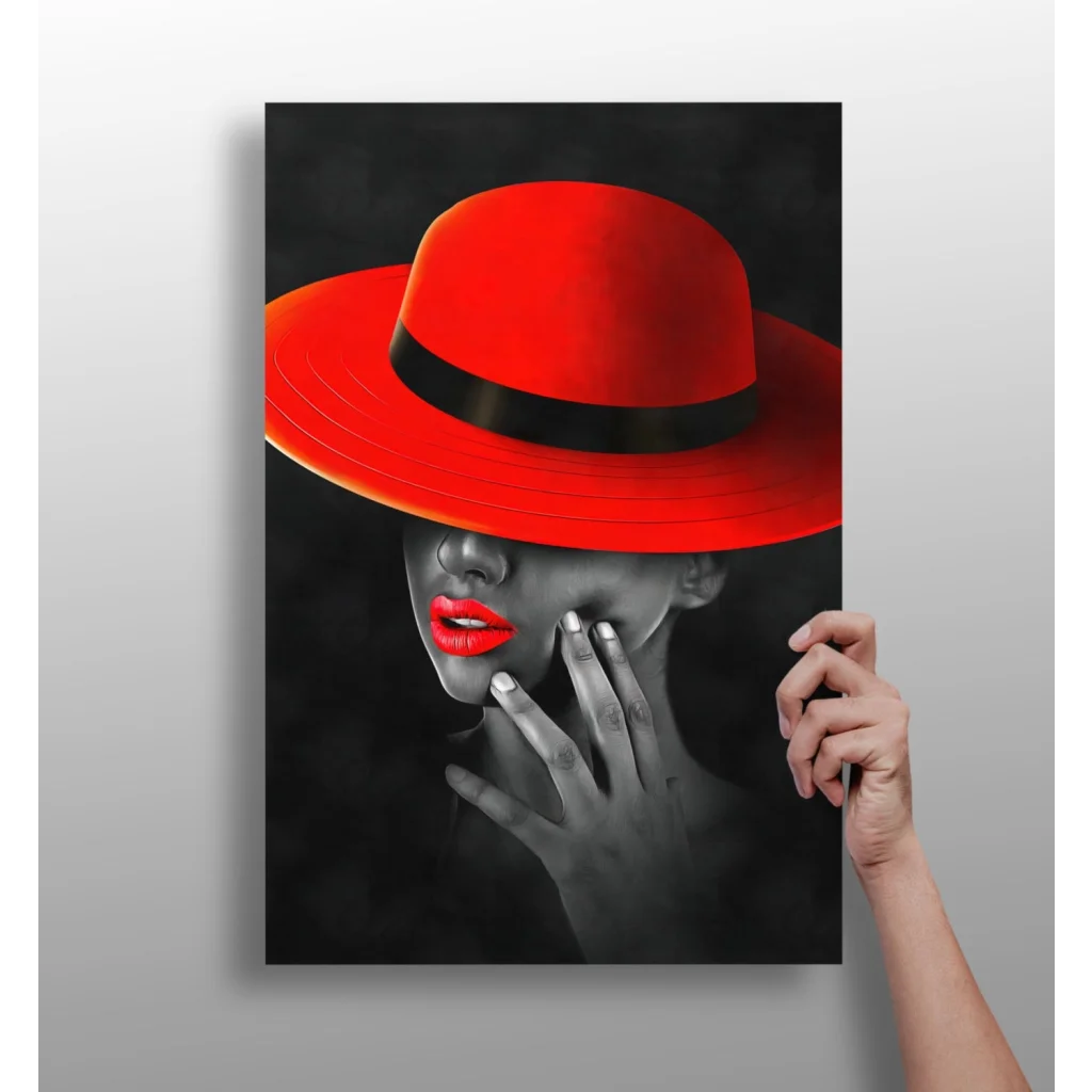 Red Fedora Insigne Aluminum Prints for Bold Modern Walls | Insigneart USA | vintageantiquesgifts.com