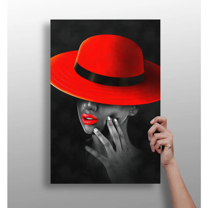 Red Fedora Insigne Aluminum Prints for Bold Modern Walls | Insigneart USA | vintageantiquesgifts.com
