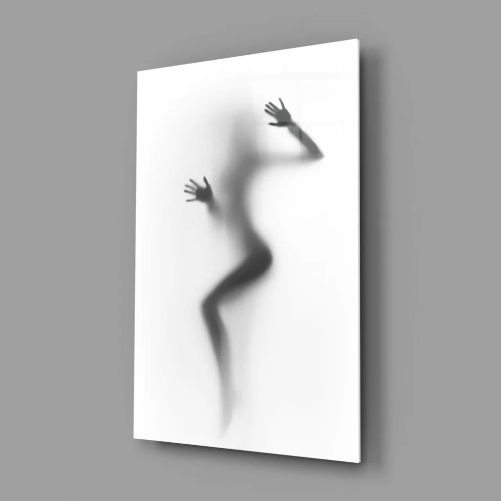 Blurred Silhouette Glass Wall Art Canvas Print | Glass Wall Art Print | vintageantiquesgifts.com