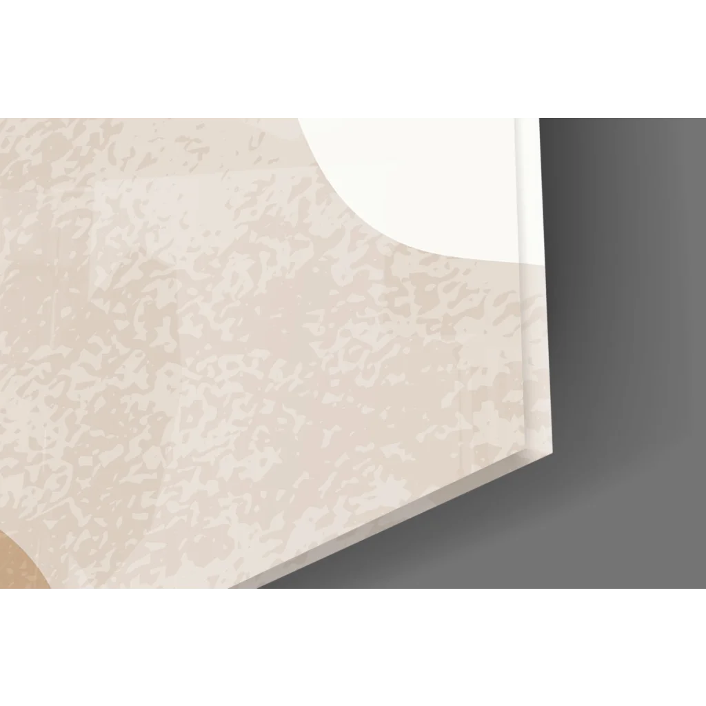 Beige textured glass wall art light fixture for modern home decor