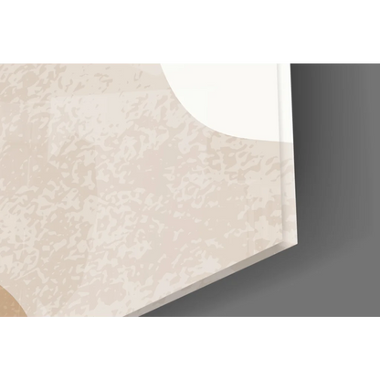 Beige textured glass wall art light fixture for modern home decor