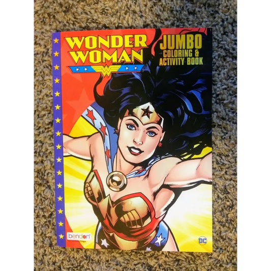 Wonder Woman Jumbo Coloring and Activity Book with vibrant DC Comics designs