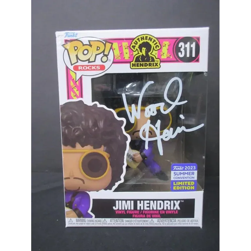 Wood Harris Signed Jimi Hendrix Funko Pop with Heritage COA in original packaging