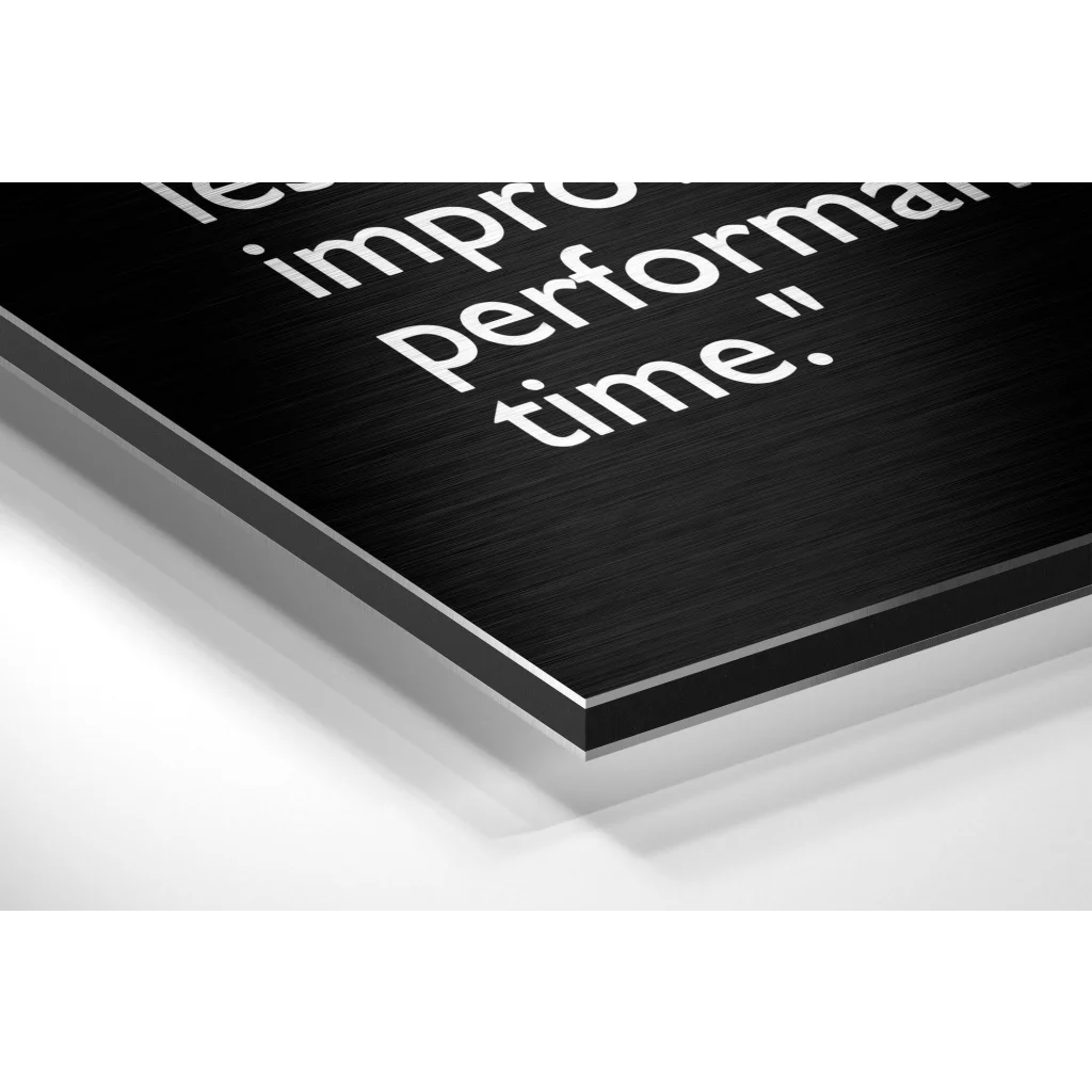 Words of Malcolm Brushed Aluminium Dibond Wall Art