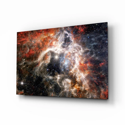 Cosmic Nebula Galaxy Glass Wall Art Print | Insigneart USA | vintageantiquesgifts.com