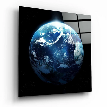 Stunning Blue Earth Glass Wall Art for Modern Spaces | Insigneart USA | vintageantiquesgifts.com